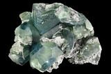 Green Fluorite Crystal Cluster - China #111916-1